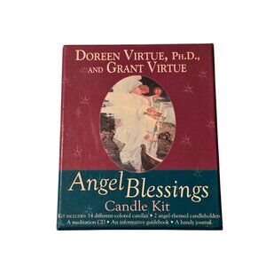 Angel Blessings Candle Kit By Doreen Virtue & Grant Virtue  Includes Candles‎ CD
